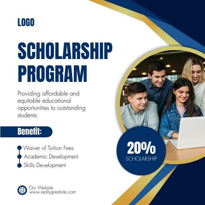 SCHOLARSHIP PROGRAM FLYERS Template | PosterMyWall