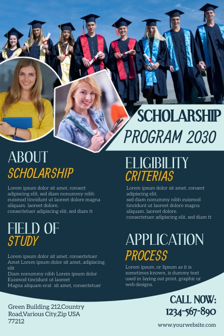 Scholarship Program Poster Template | PosterMyWall