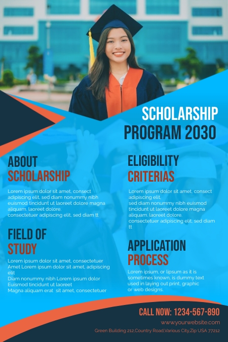 Scholarship Program Poster Template | PosterMyWall