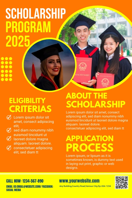 Scholarship Program Poster Template | PosterMyWall