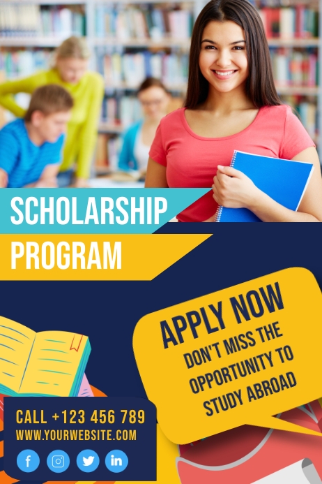 Scholarship Program Poster Template | PosterMyWall