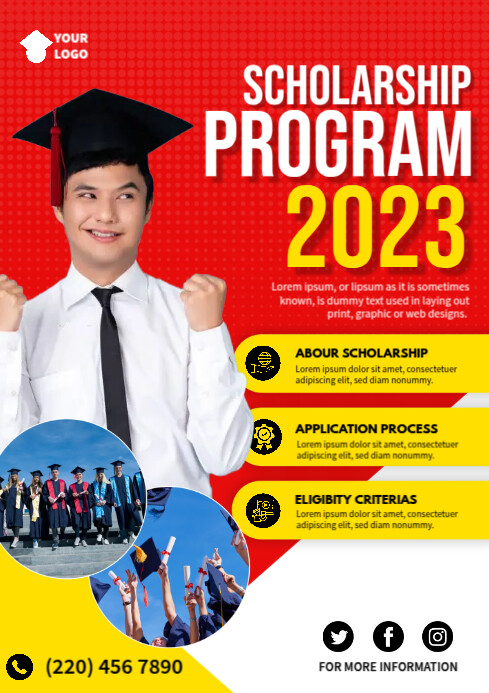 Scholarship Program Poster Template | PosterMyWall