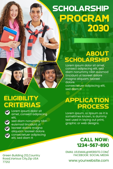 Scholarship Program Poster Template | PosterMyWall