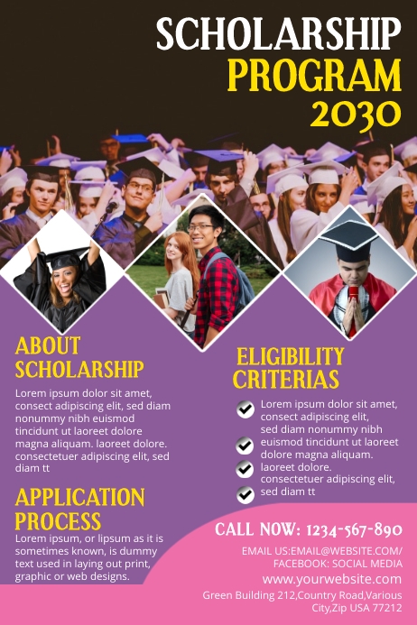 Scholarship Program Poster Template | PosterMyWall