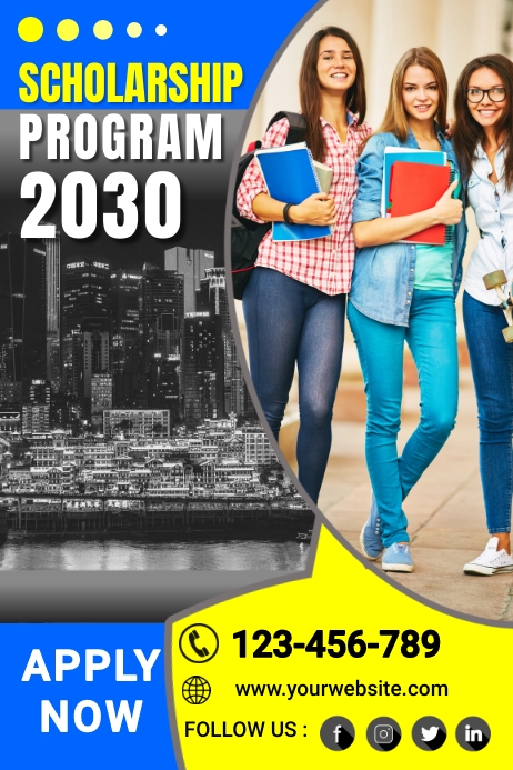 Scholarship Program Poster Template | PosterMyWall