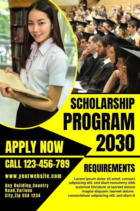 Scholarship Program Poster Template | PosterMyWall