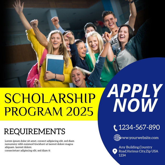 Scholarship Program Poster Template | PosterMyWall