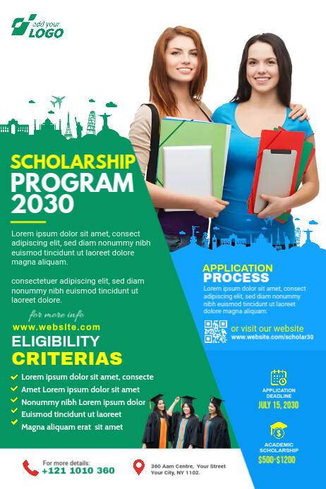 Scholarship Program Poster Template | PosterMyWall