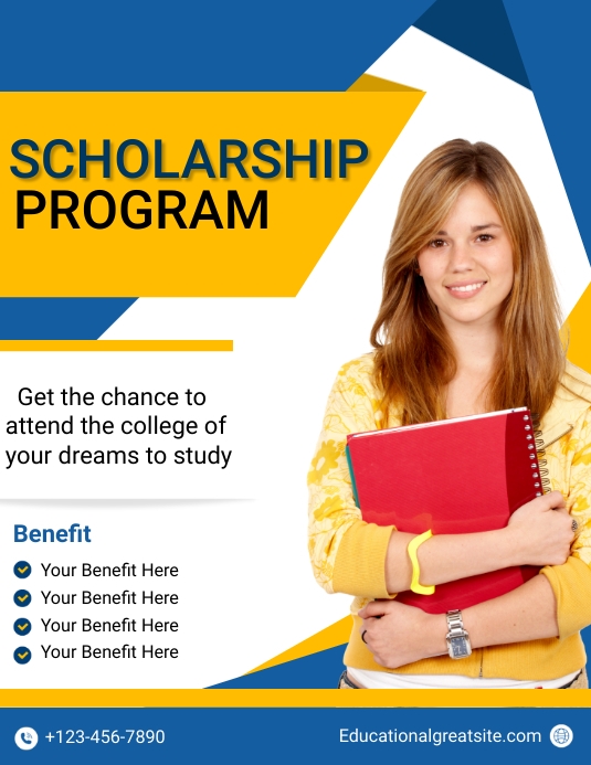 scholarship program template Volantino (US Letter)