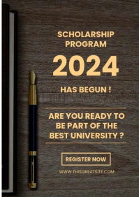 Scholarship simple template A4