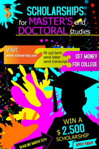 Customizable Design Templates For Scholarship Postermywall
