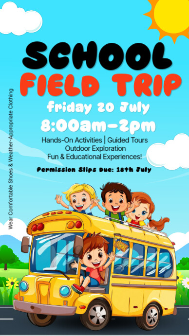 field trip, field day, event Indaba yaku-Instagram template