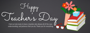 Marron Teacher's Day Celebration Facebook-coverfoto Template