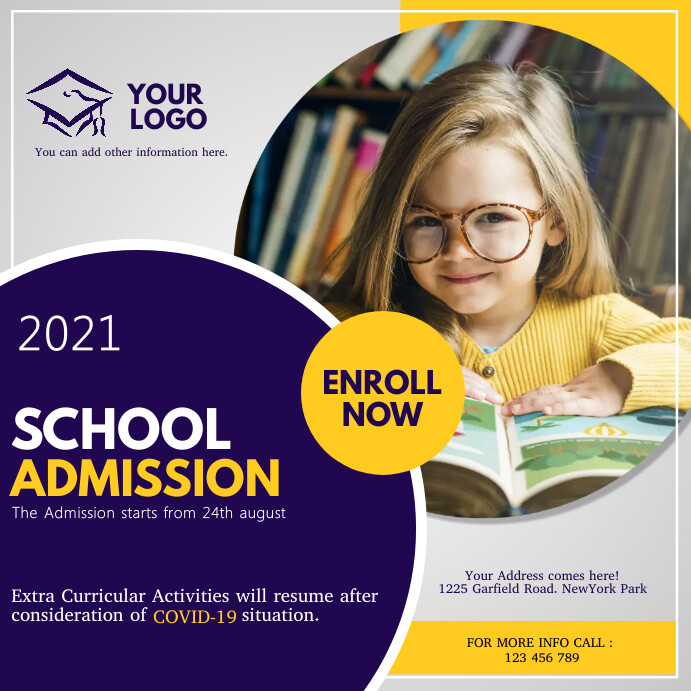 school, back to school, back 2 school bash Instagram Post template