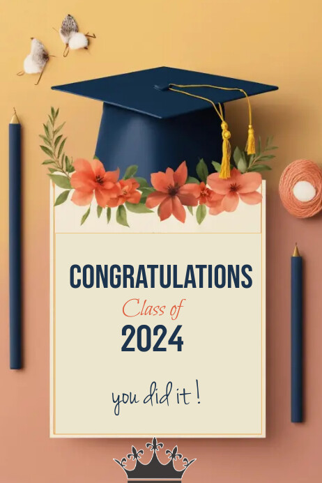School, Graduation, Poster template
