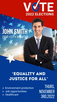 School,campaign president,election event Instagram-verhaal template