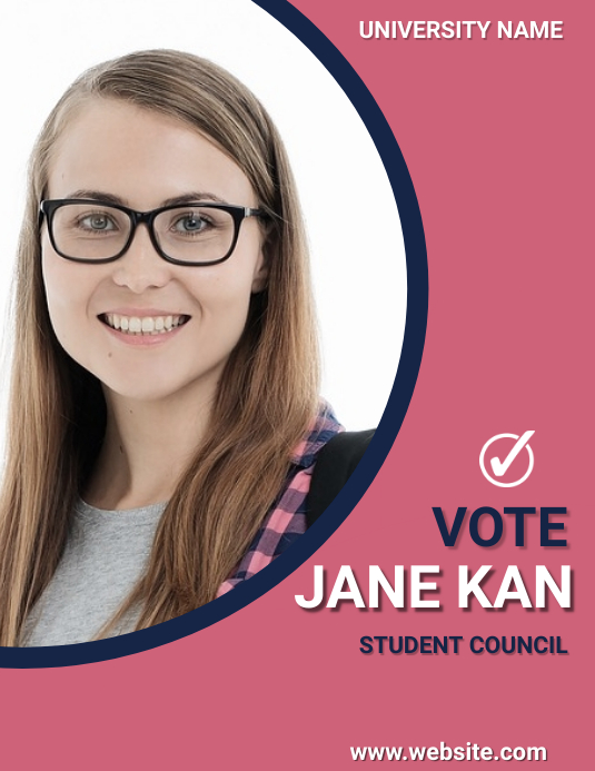 School,campaign president,election event Flyer (US Letter) template