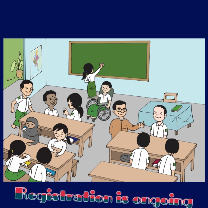 School (7) Square (1:1) template
