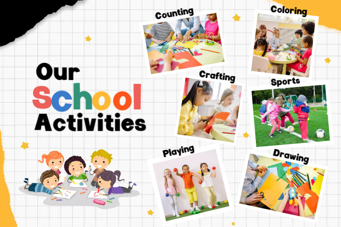 Poster Activity School Activities Student Collage Poster Template | PosterMyWall