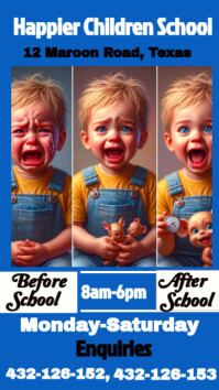 Azul School Schedule WhatsApp Status Template