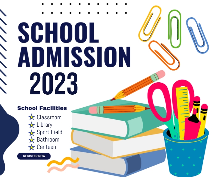 School addmision, back to school Duży prostokąt template
