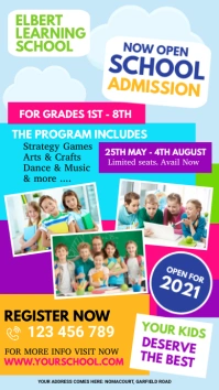 school admission, back to school, school Instagram Story template