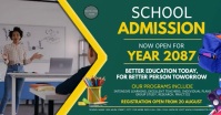 school admission, back to school, school regi Facebook Event Cover template