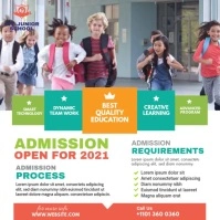 School Admission Ad Сообщение Instagram template