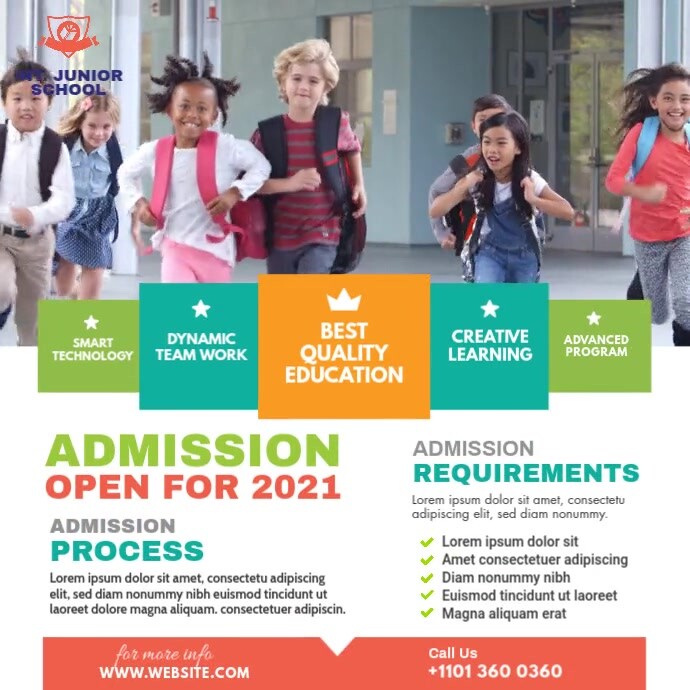 Free School Admission Posters | PosterMyWall