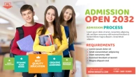 School Admission Ad Template Twitter Post