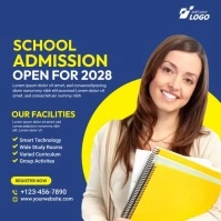 School Admission Ad Template Instagram Post
