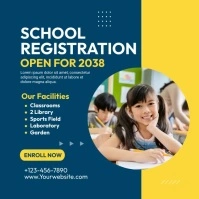 School Admission Ad Template Instagram Post