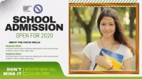 School Admission Advertisement Facebook Cover template