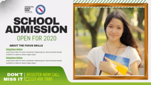 School Admission Advertisement Facebook Cover template