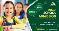 School admission banner post Gedeelde afbeelding op Facebook template