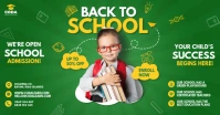 Back to School Banner Facebook Shared Image template