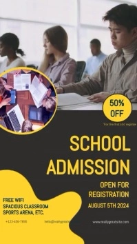 School Admission Instagram Story template