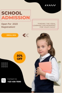Shool Admission Ads Poster Template | PosterMyWall
