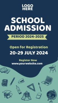 School Admission Instagram Story template