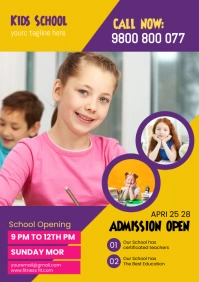 School Admission A3 template