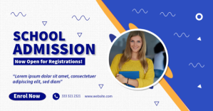 Hvid School Admission Facebook Shared Image Template