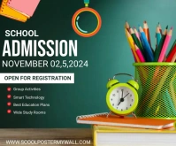 School Admission Medium Rectangle template