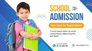 School Admission Digital Ad template