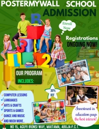 SCHOOL ADMISSION DISCOUNT Flyer (US Letter) template