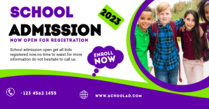 School Admission Facebook Ad template