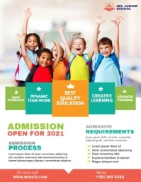 School Admission Flyer template