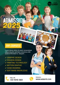 School Admission Flyer A2 template