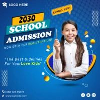 School Admission Flyer Instagram Post template