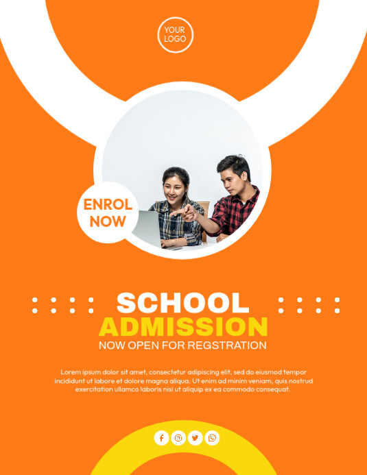 Copy of school admission flyer | PosterMyWall
