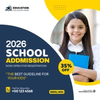 School Admission Flyer Post Instagram template